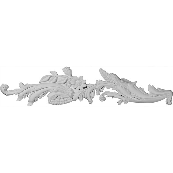 Ekena Millwork 26 3/4"W x 6 5/8"H x 1 1/8"P Elsinor Swag Onlay, Left ONL26X06X01EL-L - main